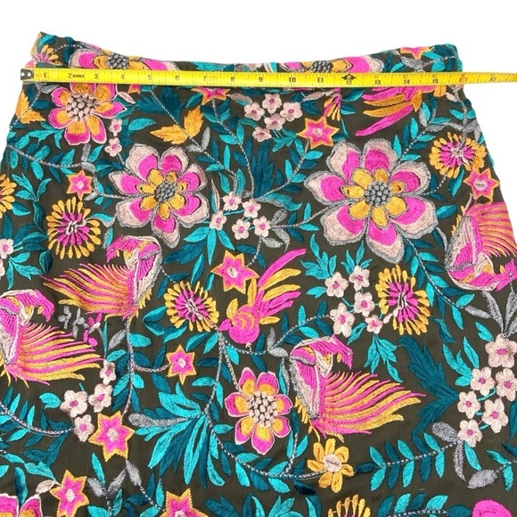 Orange and Pink A-line Mini Skirt Resort Wear - Picture 7 of 10